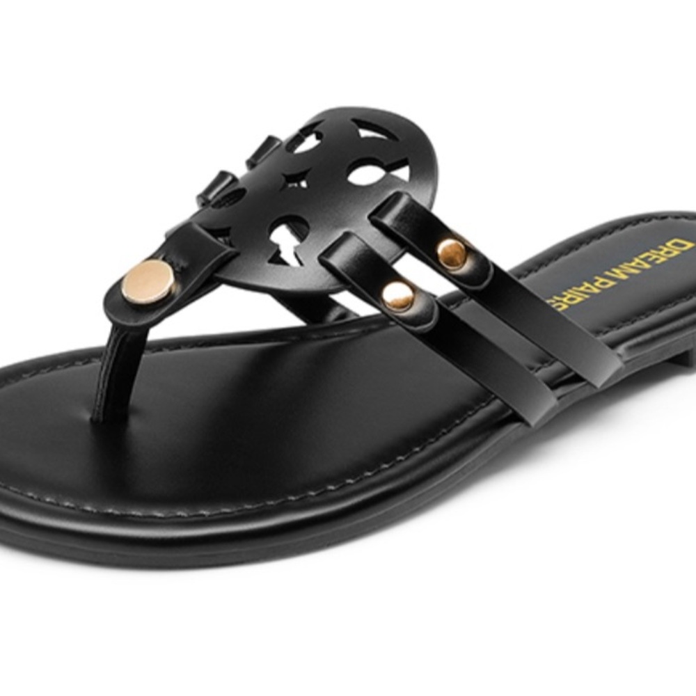 Dream Pairs Women’s Casual Strappy Flip-Flop Sandals - Picture 1 of 11